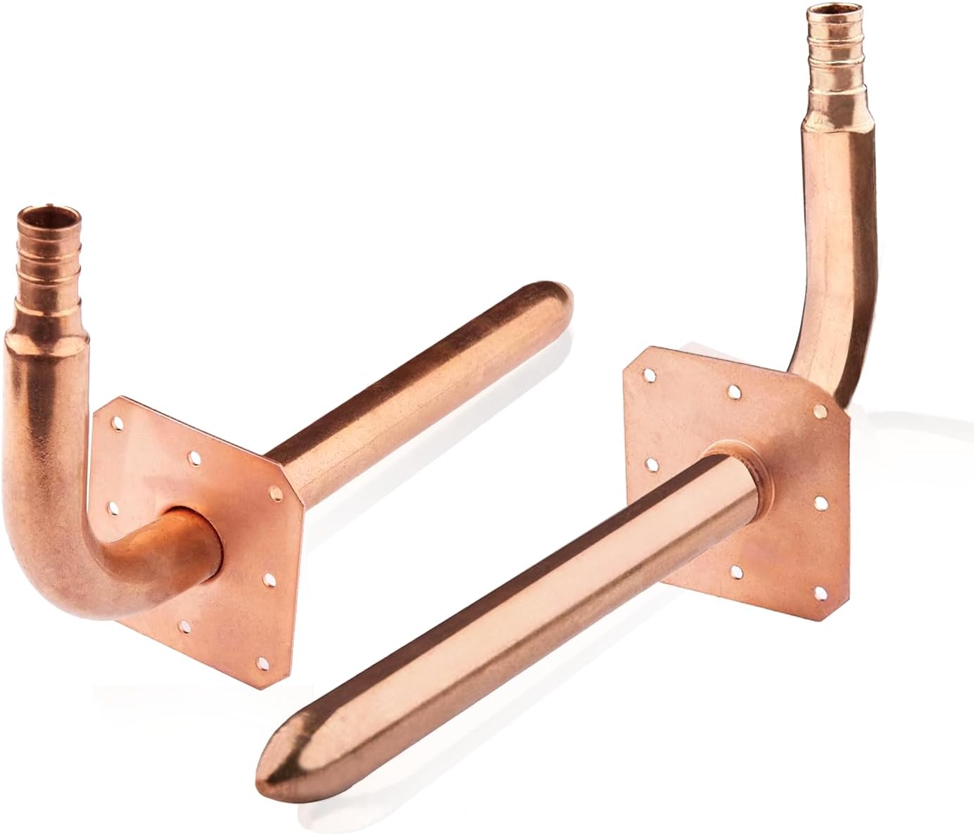 HeSun 50-Pack 1/2 Inch Barb Crimp Copper Stub Out Elbow