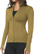 Workout Jackets for Women Full Zip Slim Fit Lightweight - GYM RAINBOW