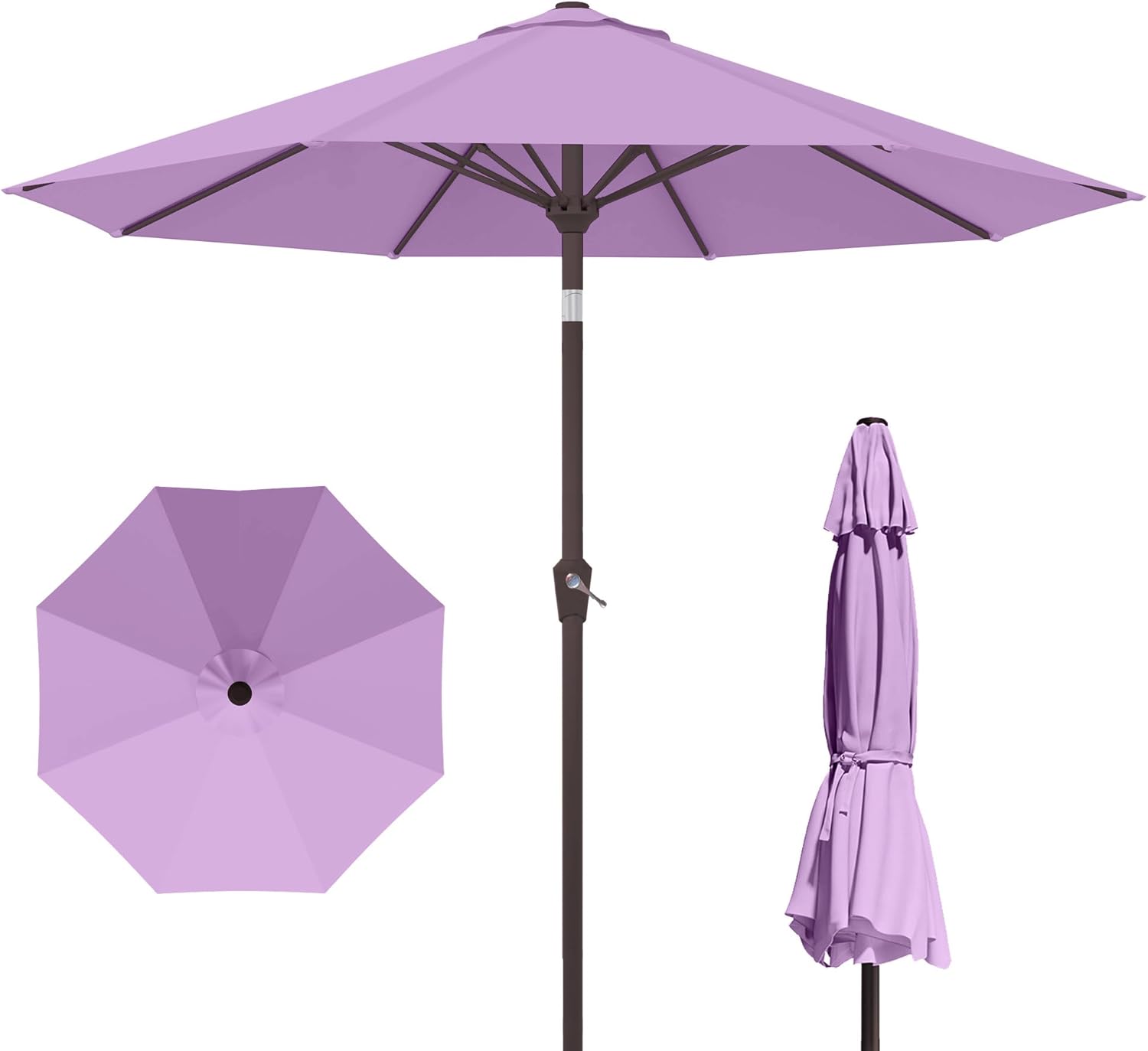 10FT Patio Umbrella with Push Button Tilt for Outdoor Use