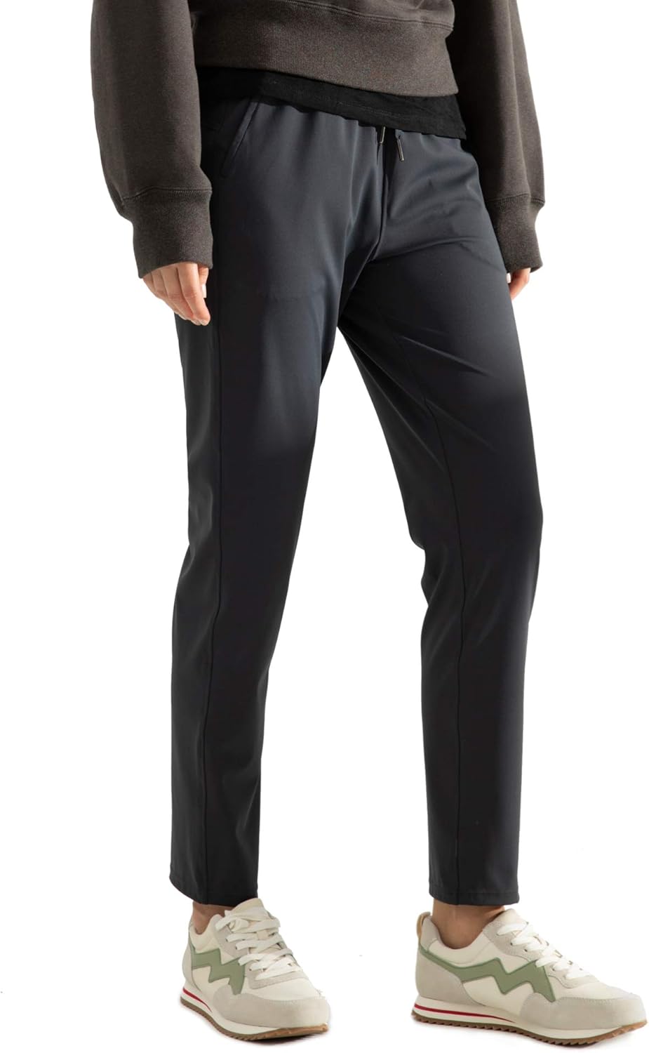 AJISAI Women's 7/8 Joggers Travel Pants for Casual Comfort