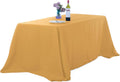 Ascoza 2pack 90x132 in Gold Rectangular Tablecloth - Economical Event