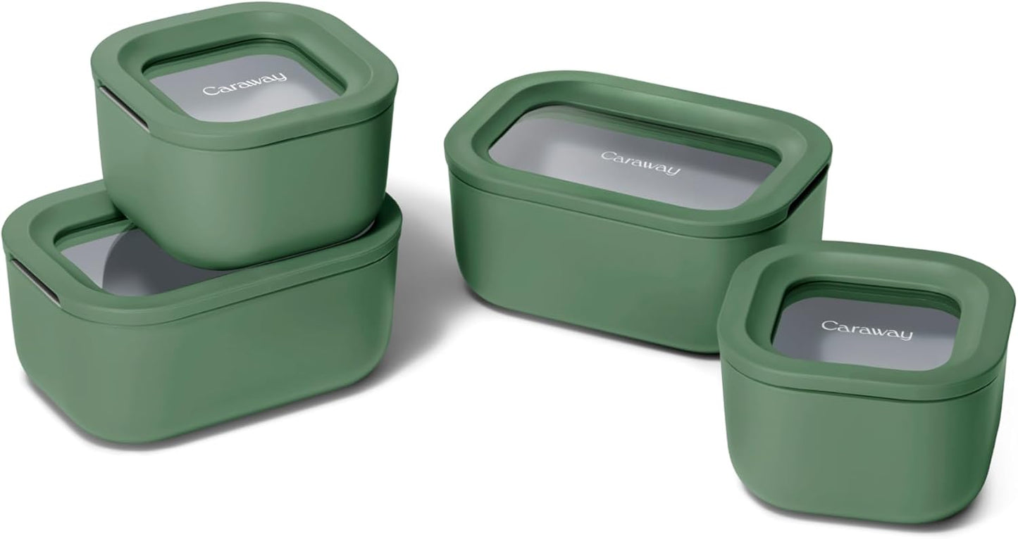 Caraway Mini Food Storage Set - Non-Toxic Glass Containers