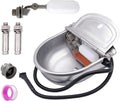 Automatic Heated Dog Water Bowl Stainless Steel - Constant Temp