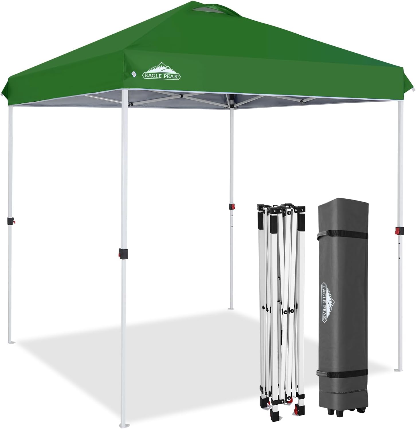 EAGLE PEAK 6.6x6.6 Pop Up Canopy Tent for Easy Outdoor Setup