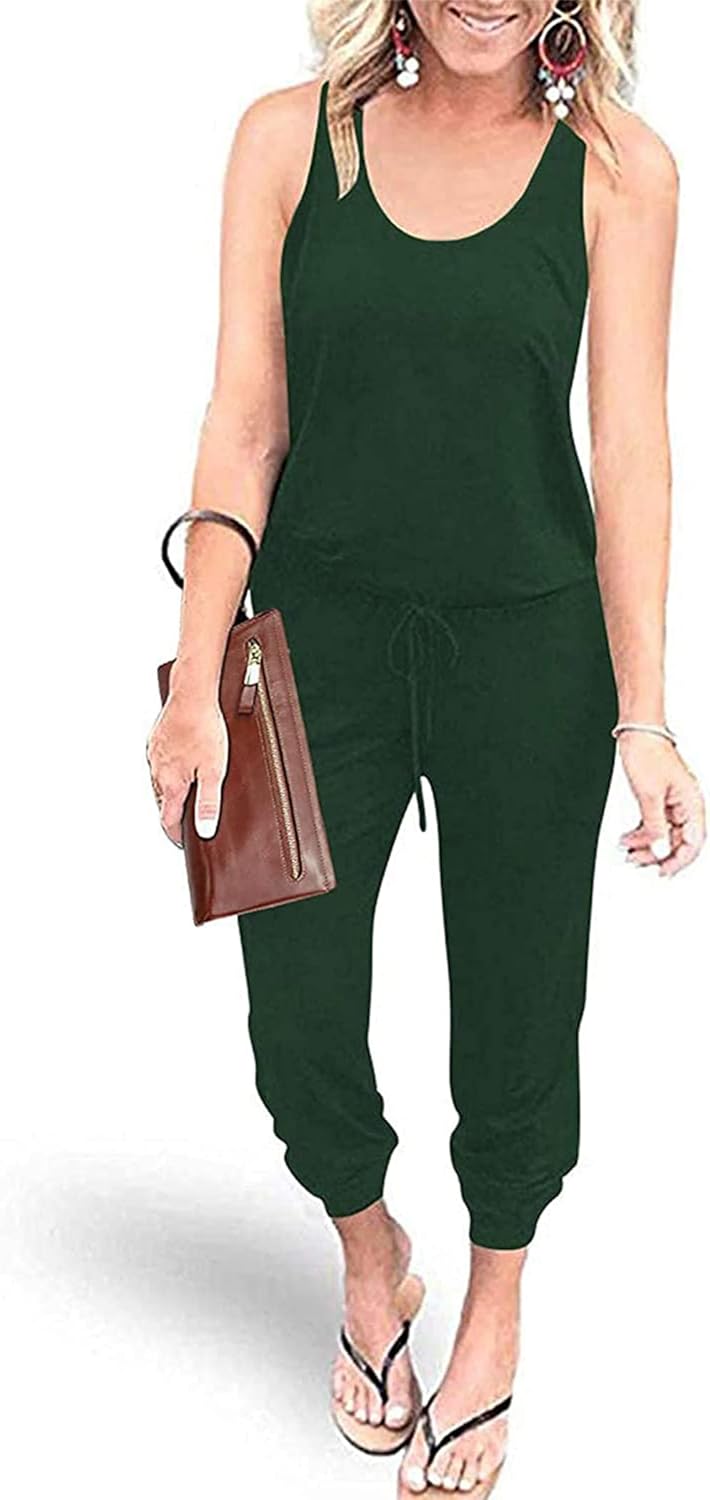 PRETTYGARDEN Womens Casual Summer Jumpsuit for Vacation Style