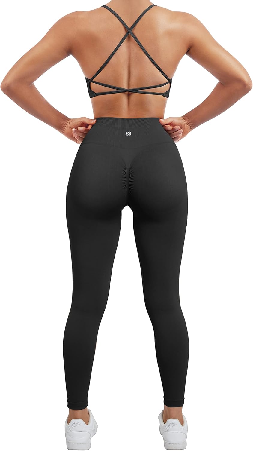 SUUKSESS Women Seamless Workout Sets for Yoga and Fitness
