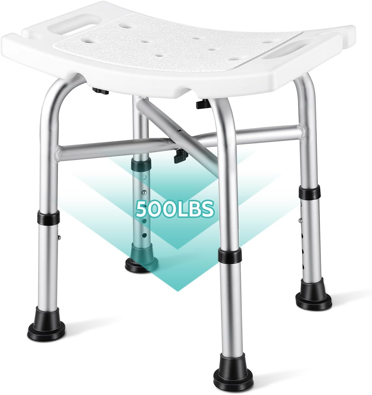Kicimpro 500lbs Heavy Duty Shower Chair for Safe Bathing