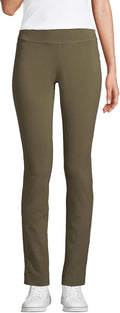 Lands' End Women's Starfish Mid Rise Slim Leg Pants - Comfortable Wide