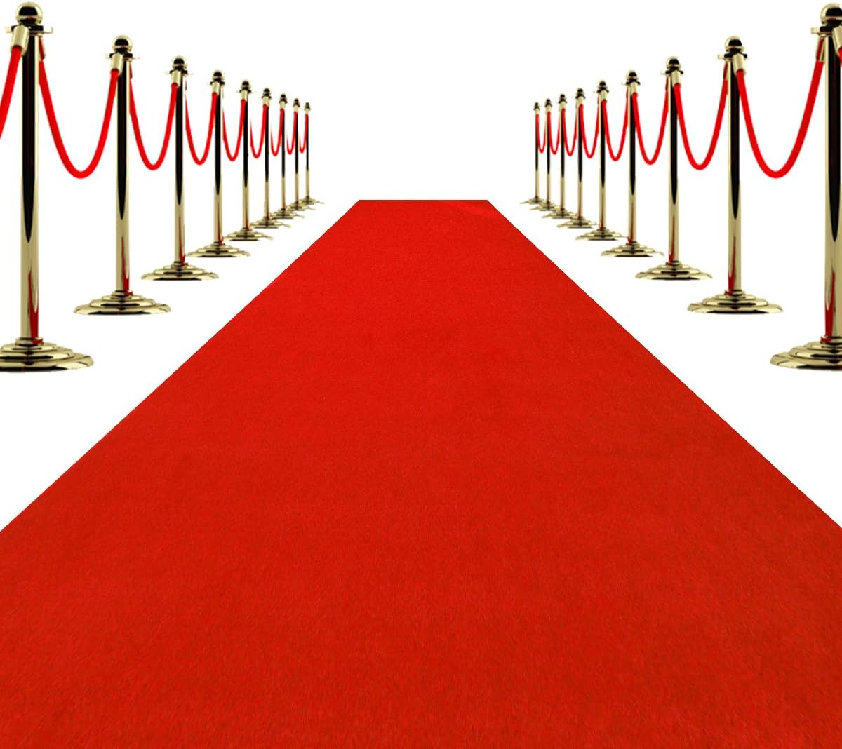Red Carpet Runner for Parties, 3x15 Feet Non-Slip Waterproof