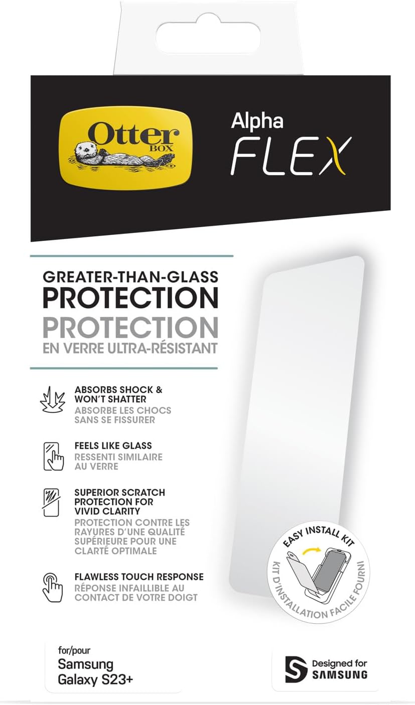 OtterBox Alpha Flex Screen Protector for Galaxy S23+ - Flawless Fit
