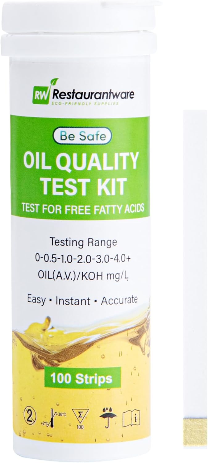 Restaurant Test Strips for Fryer Oil Quality - 100 Count