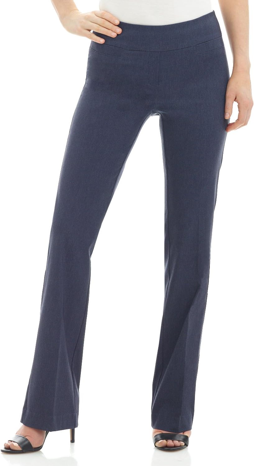 Rekucci Womens Comfort Stretchy Bootcut Pull-On Office Pant