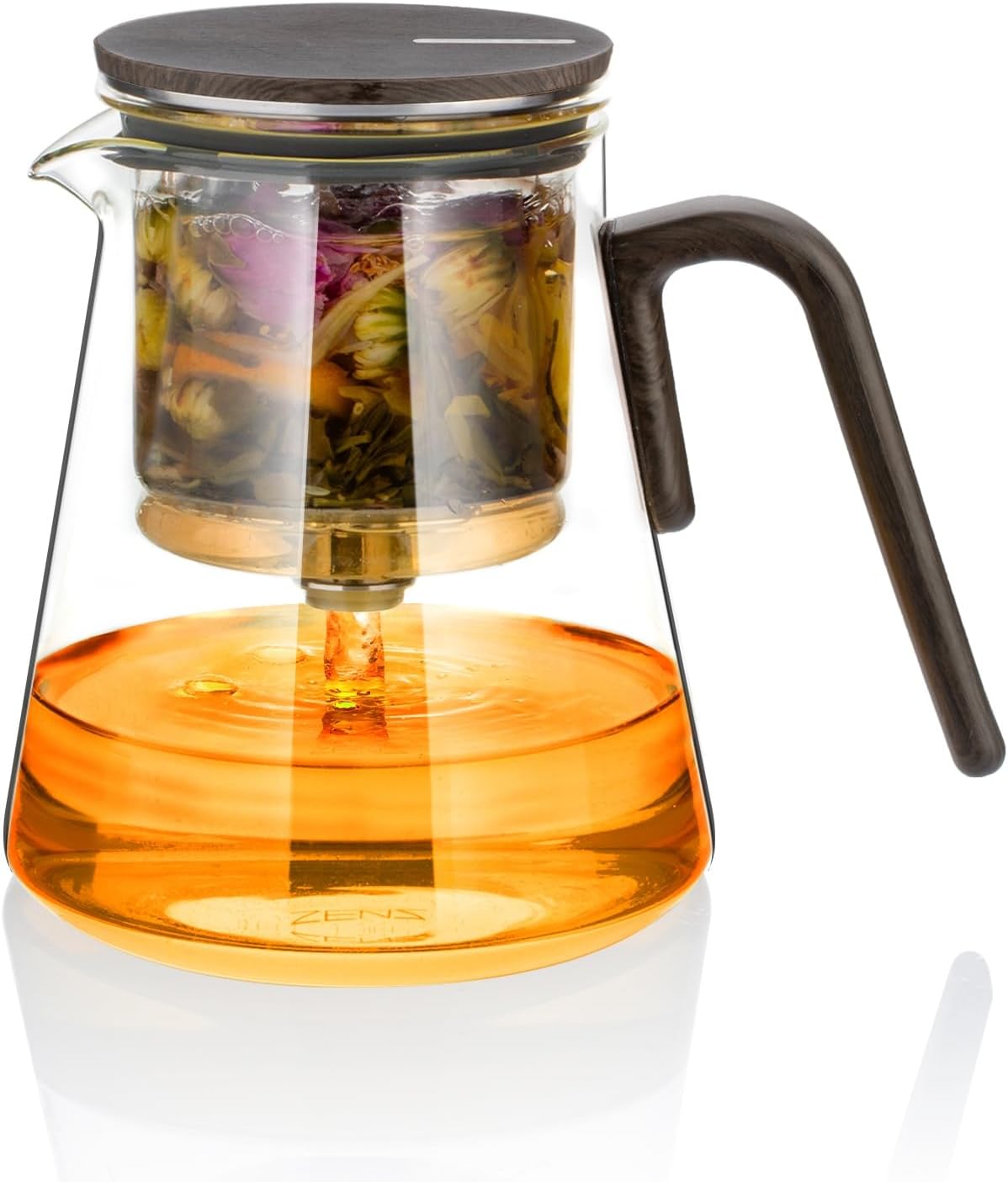 ZENS Magnetic Tea Pot with Infuser and Unique Suction Lid
