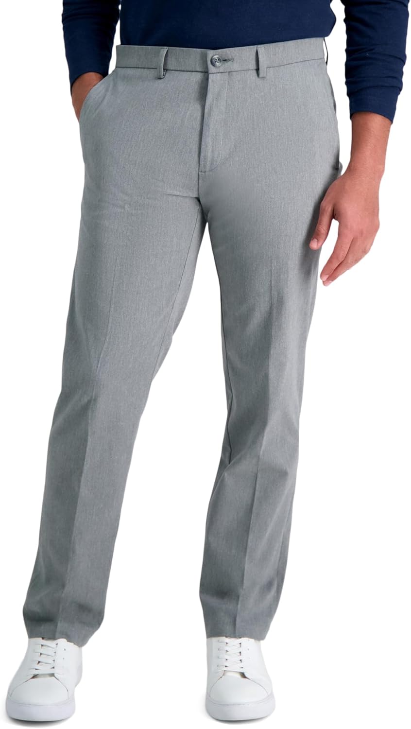 Haggar Men's Iron Free Premium Khaki Straight Fit Pants