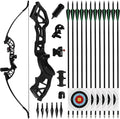 51in Recurve Bow and Arrow Adult Set - Complete 40lb Takedown Kit