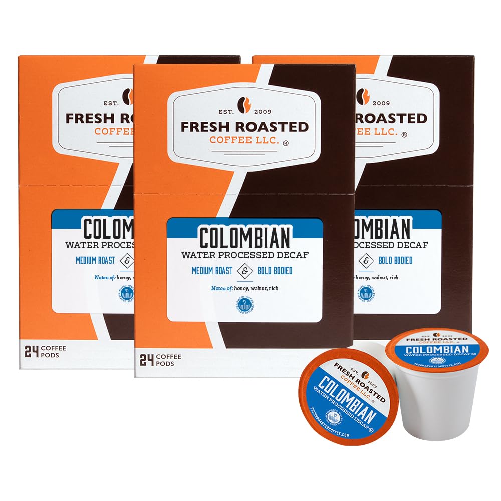 100% Colombian Water Processed Decaf Coffee Pods for K-Cup
