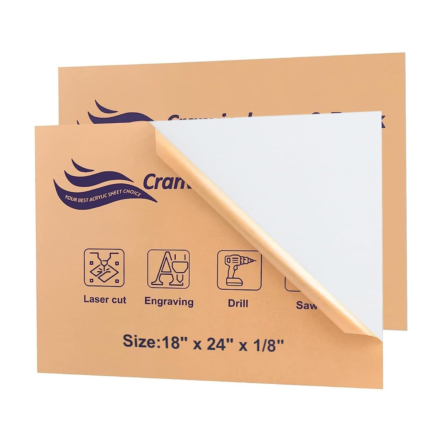 White Acrylic Sheets for DIY Projects and Crafting Needs