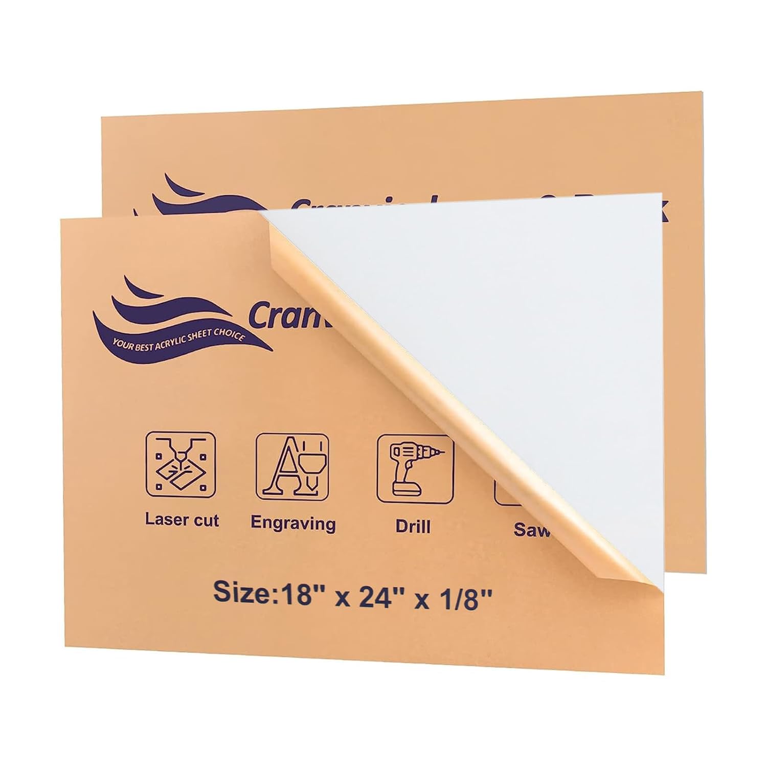 White Acrylic Sheets for DIY Projects and Crafting Needs