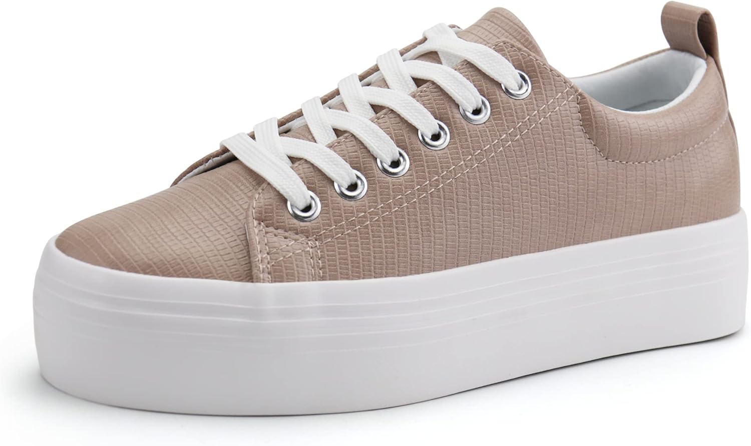JABASIC Women Lace Up Platform Sneakers for Stylish Comfort