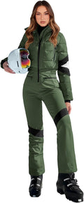 Womens Onesie Ski Suit Winter Outdoor Snowsuit - Warm Waterproof Fit