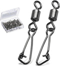 Rolling Fishing Swivel Snaps 22-88lb High Strength Saltwater