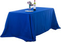 90x156 in Royal Blue Rectangular Tablecloth 2-Pack - Practical Event