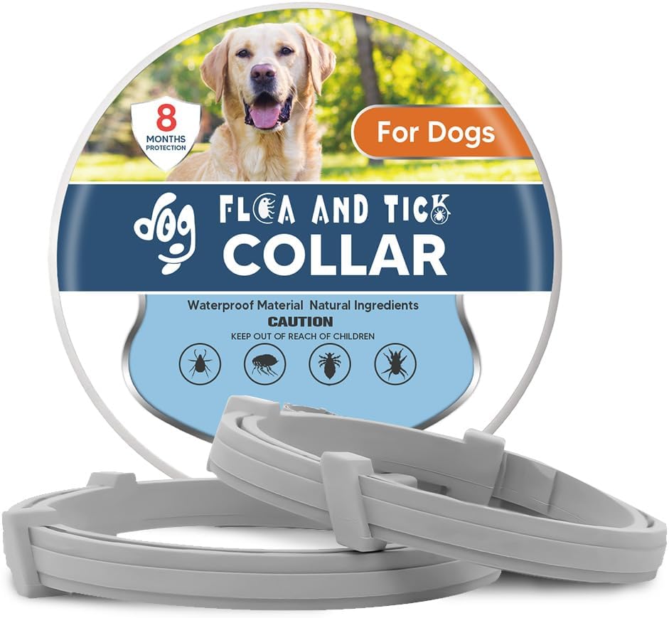 Adjustable Dog Collars for Large Dogs - 8 Month Protection