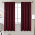 Bgment Burgundy Blackout Curtains 52 x 72 in - Thermal Insulated