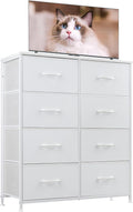 OLIXIS Fabric Dresser with 8 Drawers - Space-Saving Storage Tower