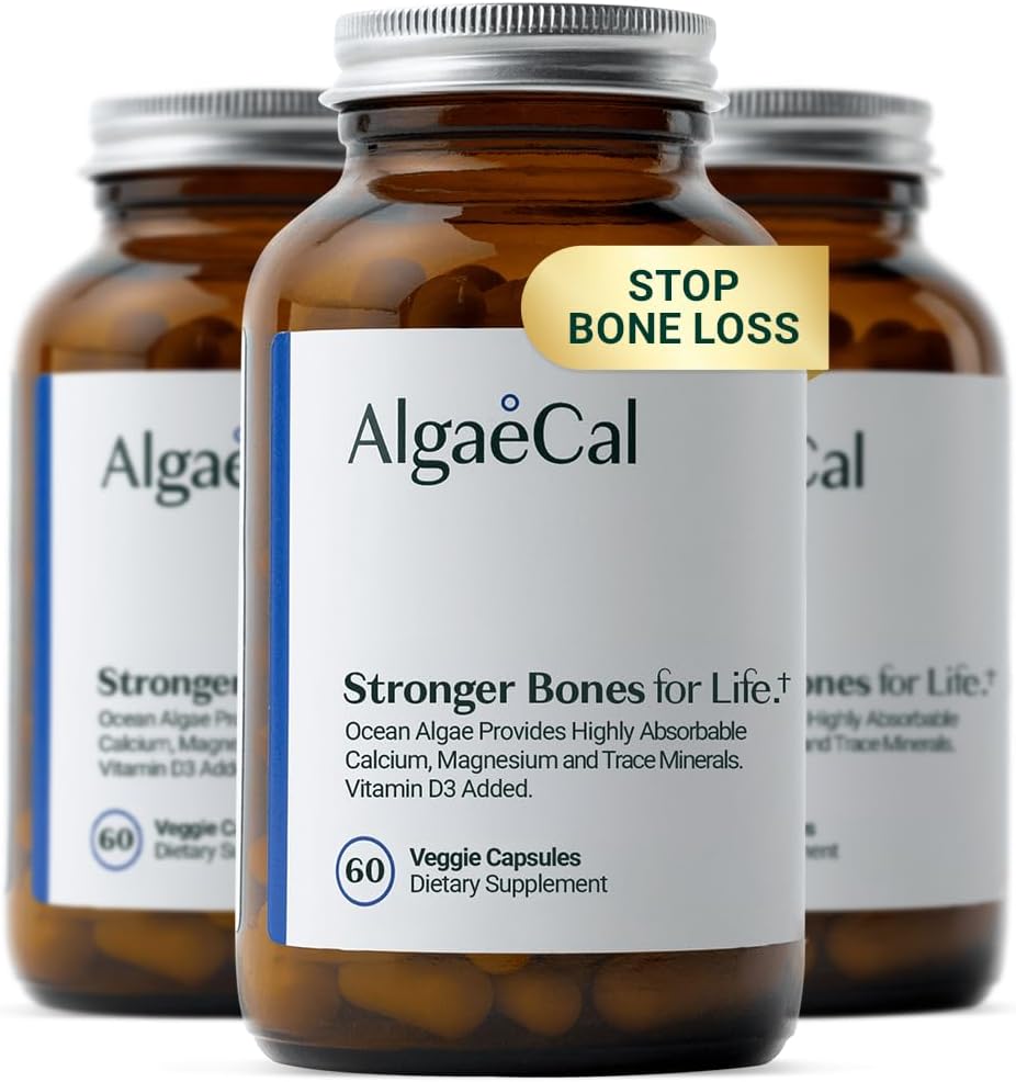 AlgaeCal Plant Based Calcium Supplement for Bone Strength