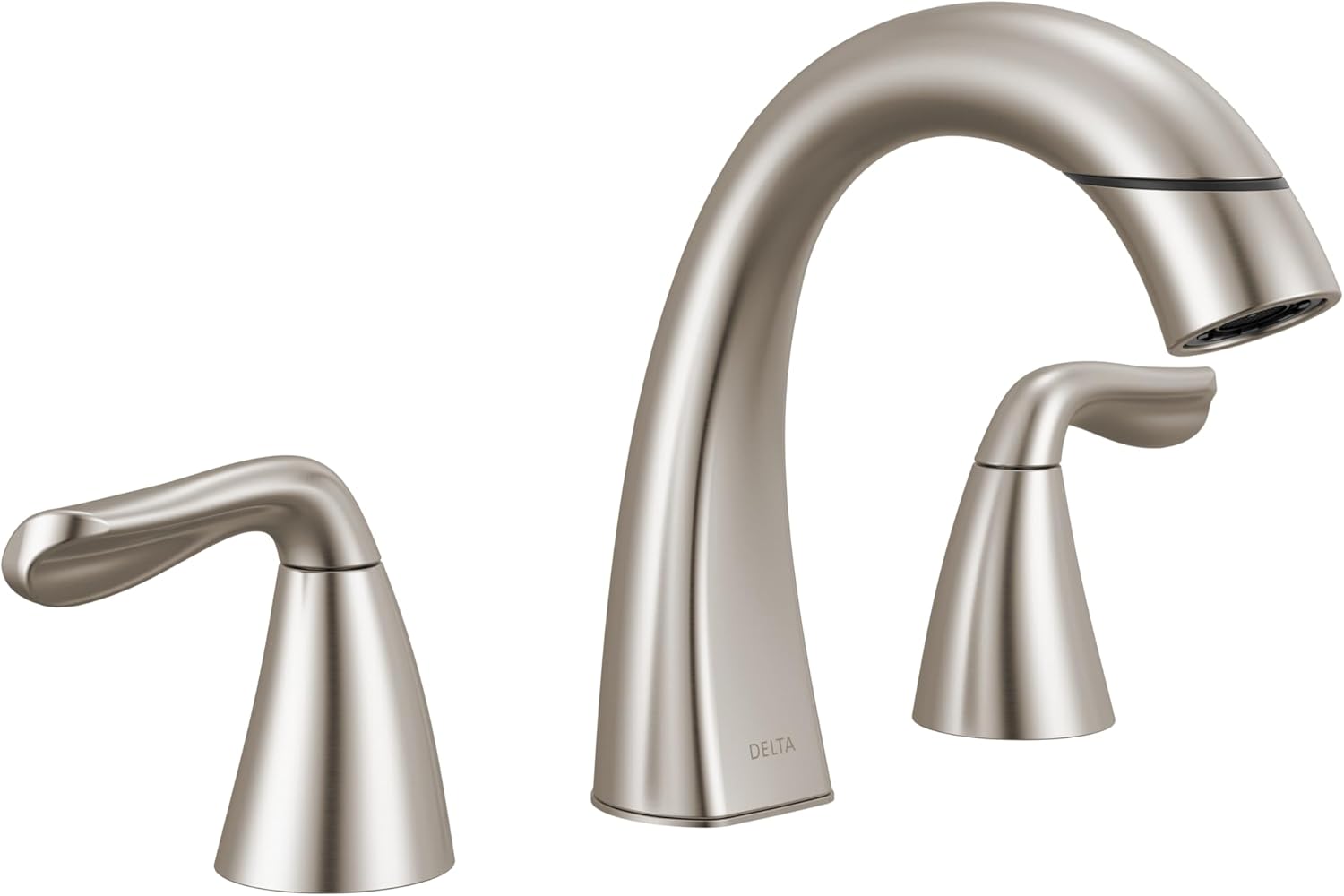 Delta Arvo Brushed Nickel Bathroom Faucet with Pull Down Sprayer