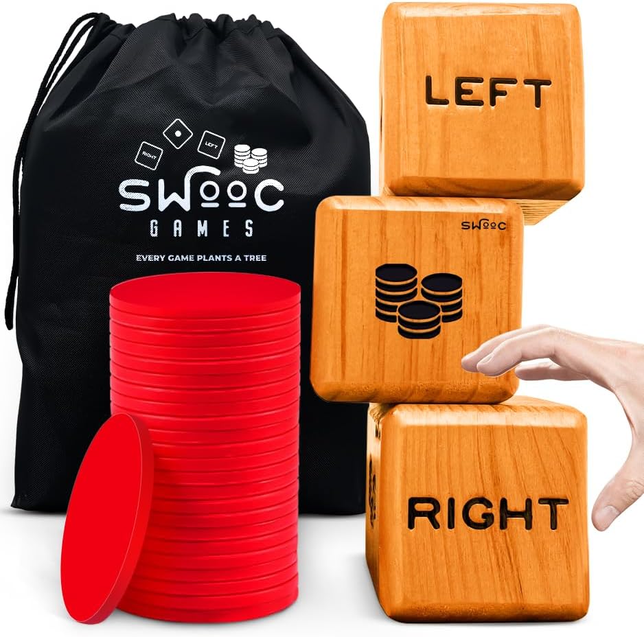 Giant Right Center Left Dice Game - Fun for Family Gatherings