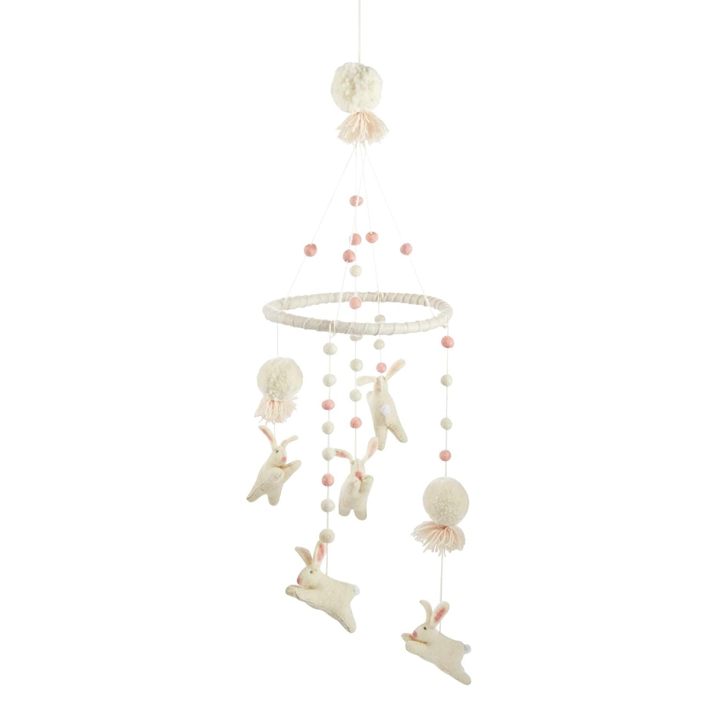 Mud Pie Nursery Crib Bunny Mobile for Adorable Decor