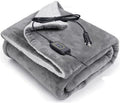Plaid 12V Heated Fleece Car Blanket with Controller - Cozy Warmth