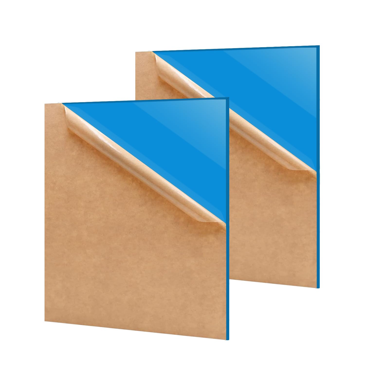16ft' x 20ft' Opaque SkyBlue Acrylic Sheets for Craft Projects