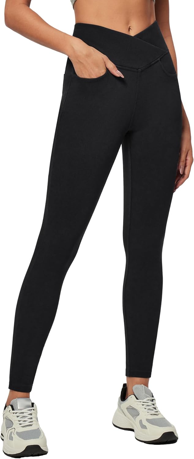 High Waisted Stretchy Jeggings for Women with Pockets
