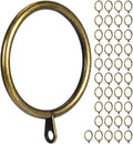 Premium 2 Metal Curtain Rings - Secure Fit for Drapery Rods