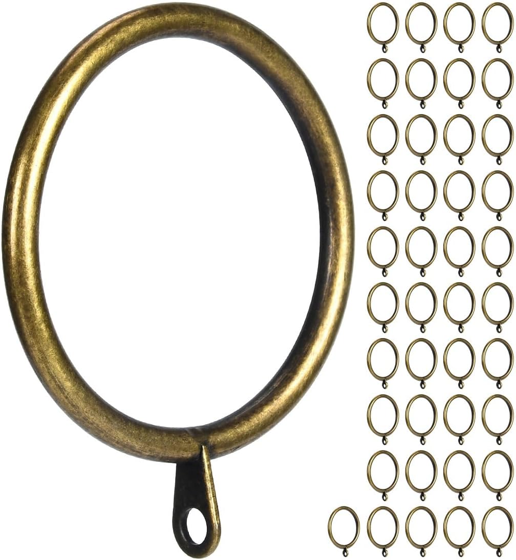 Premium 2 Metal Curtain Rings - Secure Fit for Drapery Rods
