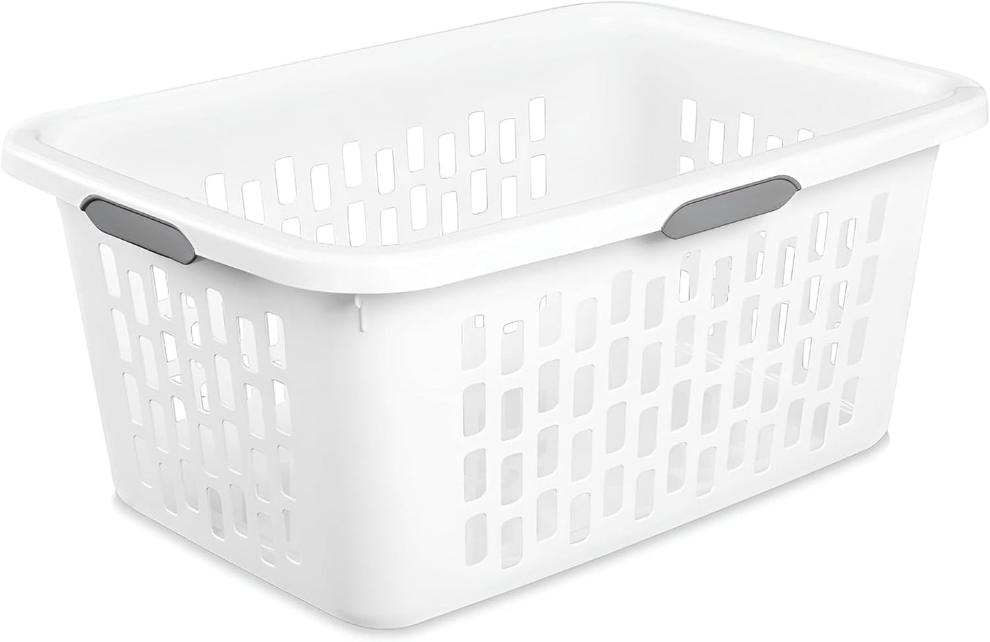 Sterilite Laundry Basket with Comfort Grip Handles for Easy Carrying