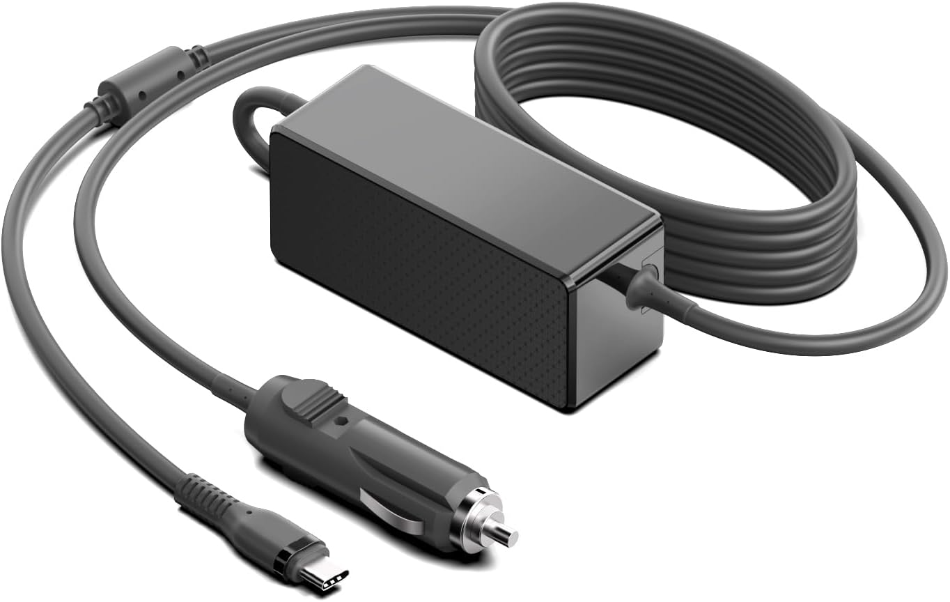 Ultra-Fast 100W USB-C Laptop Car Charger for MacBook Pro, Air, Surface, Lenovo, Dell