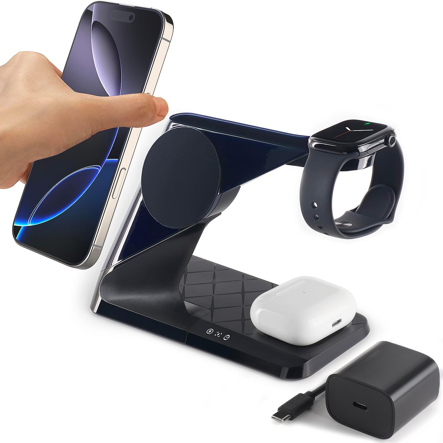 3 in 1 Charging Station for Apple Devices - Mag-Safe Charger