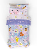 Pokemon Girl Bedding Twin Comforter and Sheet Set - Soft Reversible