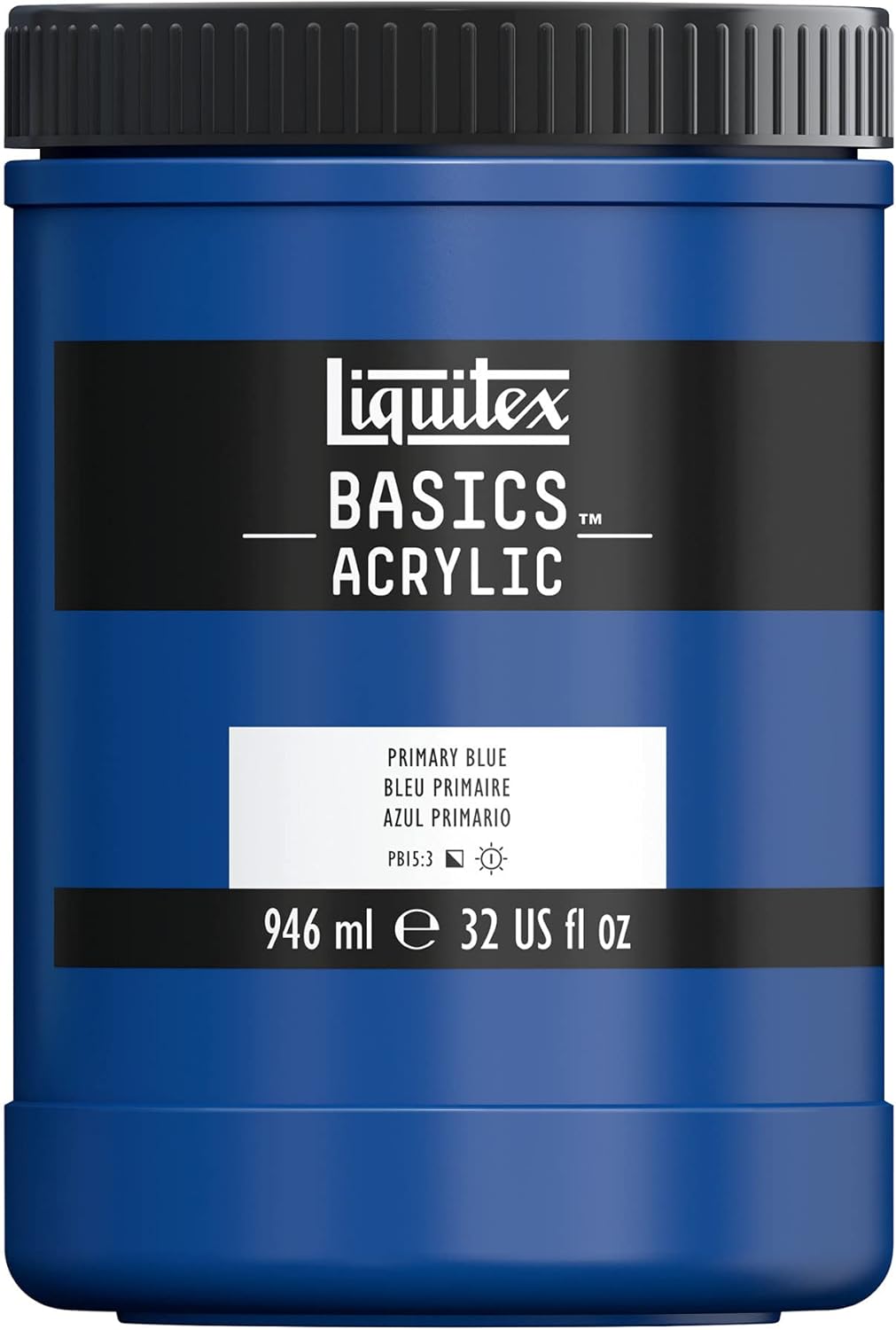Liquitex BASICS Acrylic Paint in Primary Blue - 32-oz Jar
