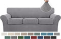 Turquoize 4 Piece Slipcover Set for 3 Seat Sofa in Elegant Design