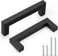 Probrico 50 Pack 3-3/4 Inch Hole Center Square Cabinet Handles