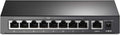 TP-Link 9 Port Fast Ethernet PoE Switch 8 PoE+ Ports - Compact Power