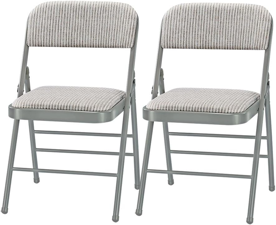 Portable Foam Padded Folding Chairs (2-Pack) - Lightweight & Stylish