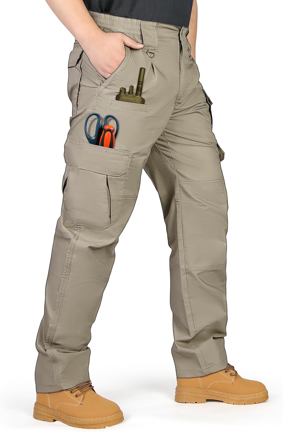 IGOLUMON Men's Stretch Tactical Pants for Outdoor Activities