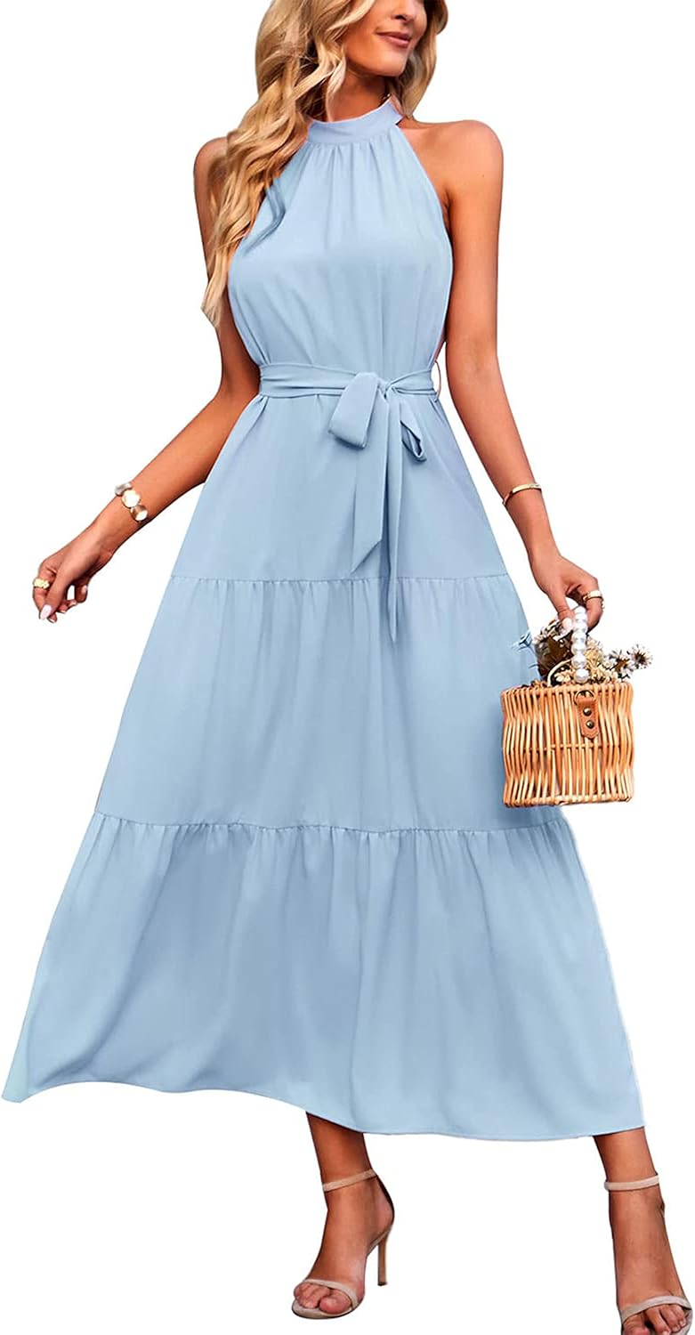 PRETTYGARDEN Women's Summer Floral Maxi Sun Dress for Style