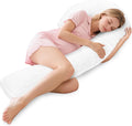 Segmented Body Pillow for Adults - Swan-Shaped 49 in Support